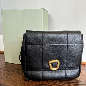 Authentic Songmont Medium Chocolate Backpack Onyx